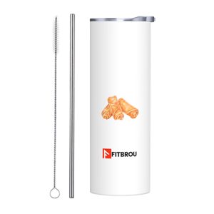 Food Theme 20oz Stainless Steel Tumbler – Egg roll